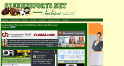 Desktop Screenshot of greenesports.net